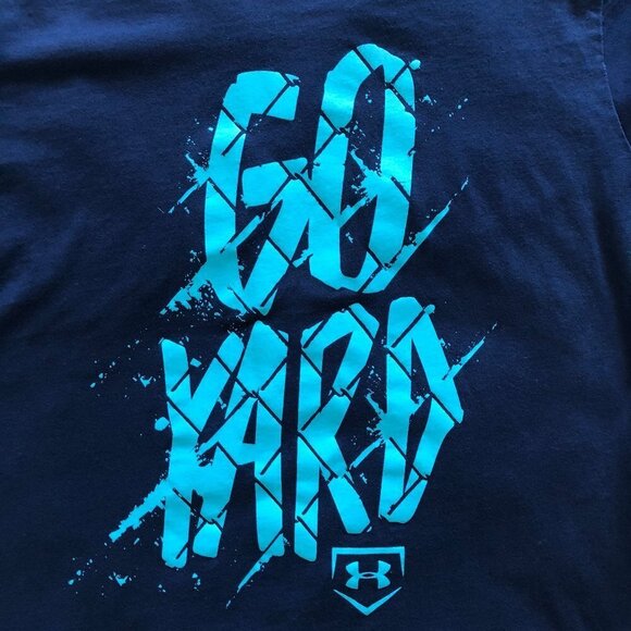 Under Armour Short Sleeve Logo T Shirt Loose Fit Size YXL - Picture 3 of 3